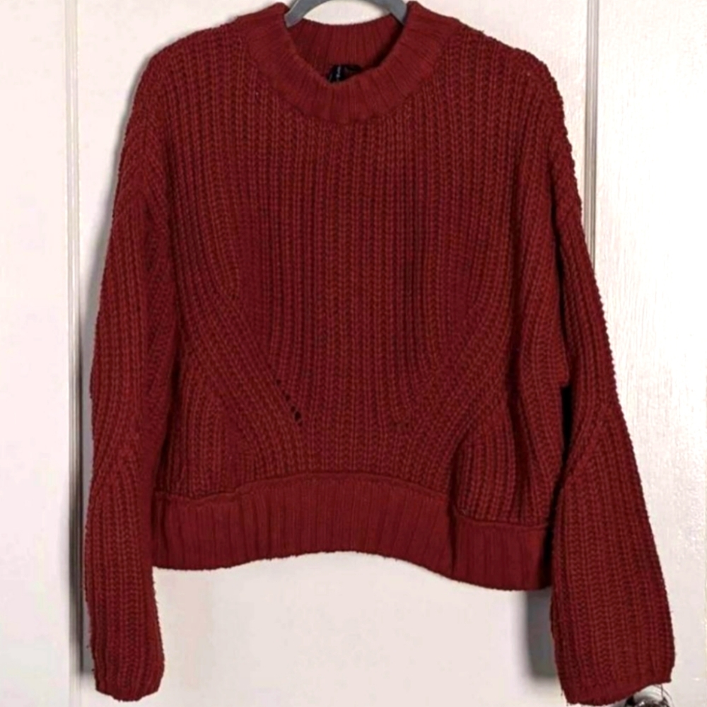 Cozy Chunky Knit Red / Burgundy Sweater